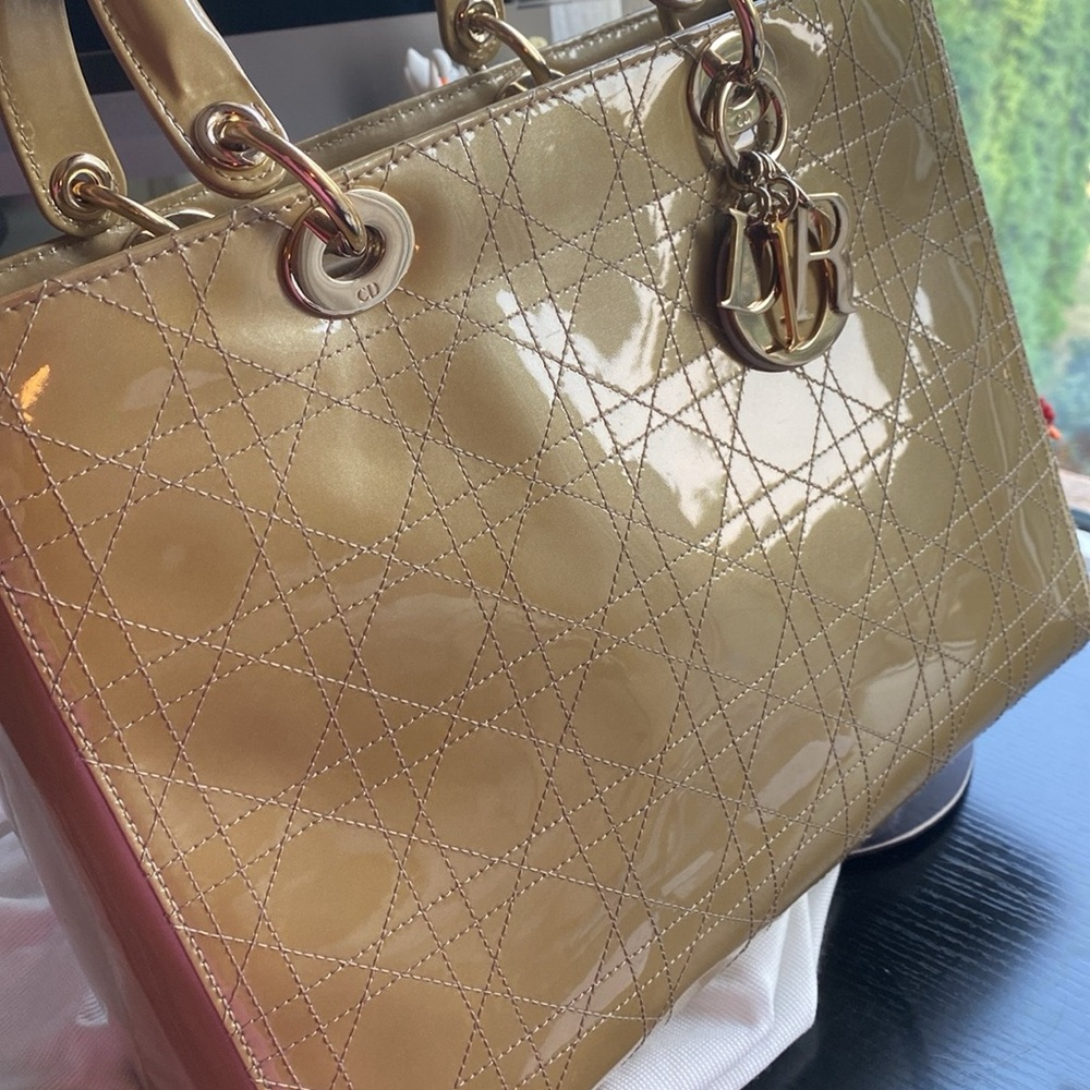 Dior Beige Lady Dior Bag